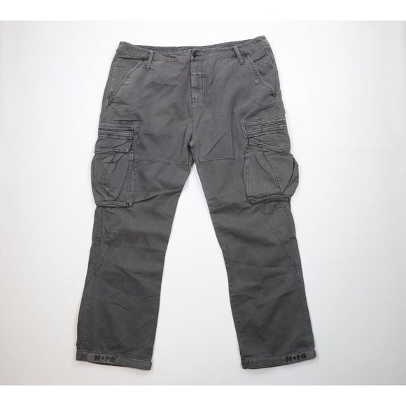 NOS Vtg 90s Marithe Francois Girbaud Mens 44x32 Regular Fit Strap Cargo Pants - Picture 1 of 12